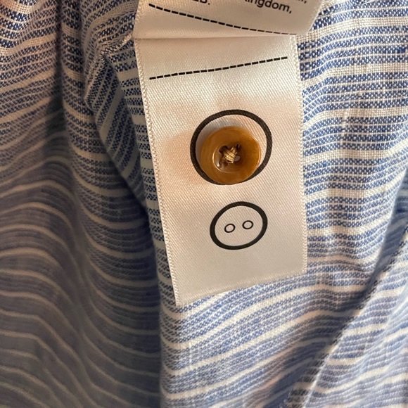 Mens Medium UNTUCKit Linen Button-Down Shirt - Great Condition - Picture 7 of 7